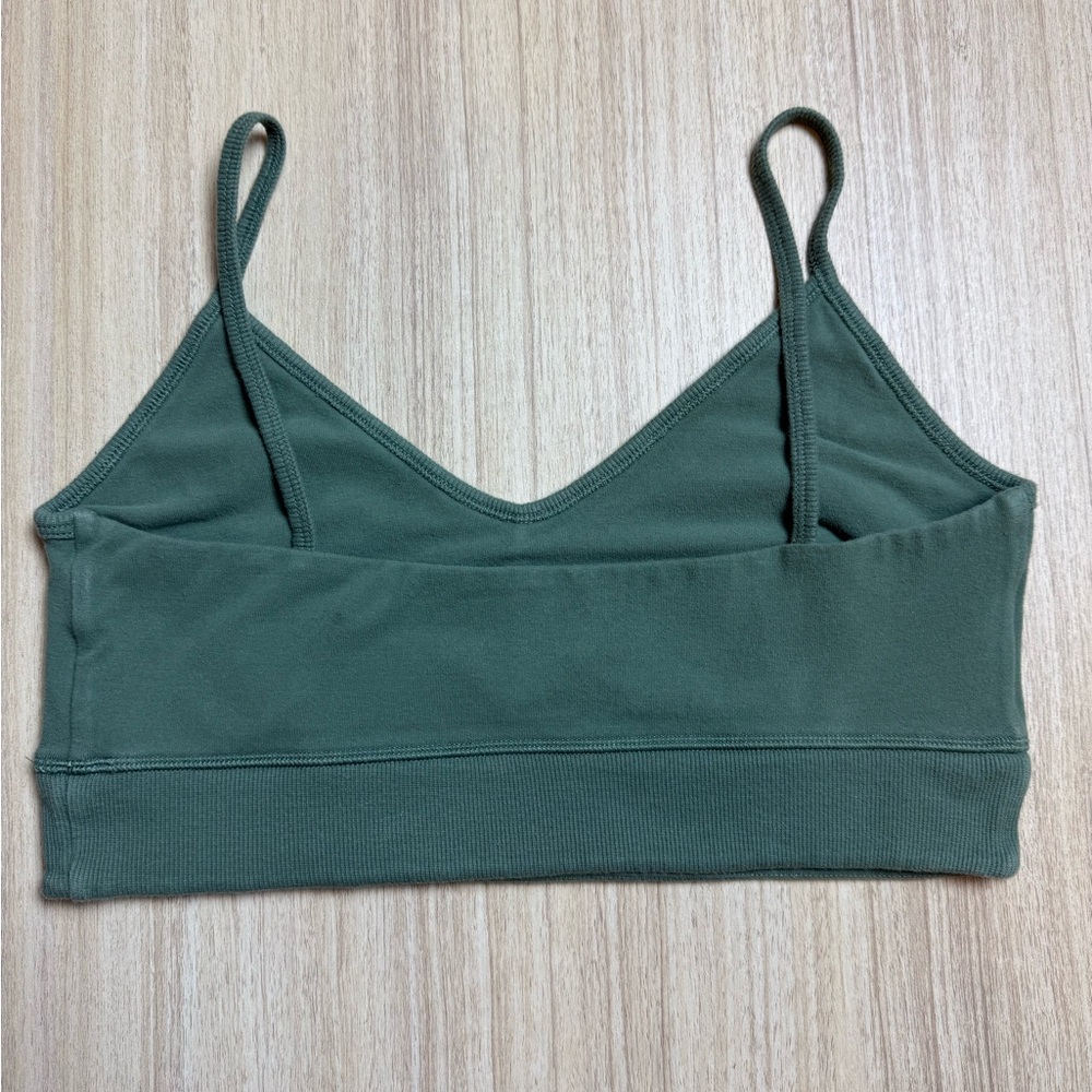 Bandier x Sincerely Jules - The Meadow Bra - Fatigue Green - Sz L - Picture 7 of 8